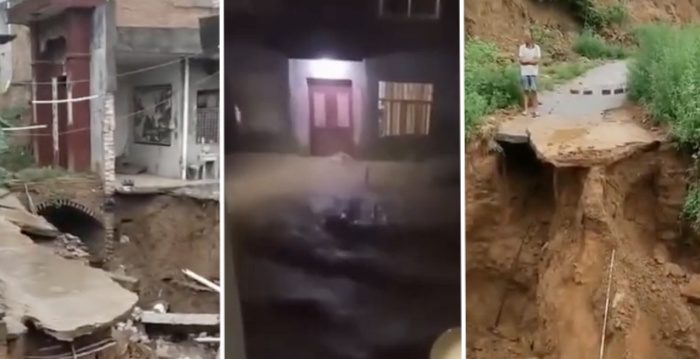 河南巩义农村再遭洪灾袭击 民批政府无能