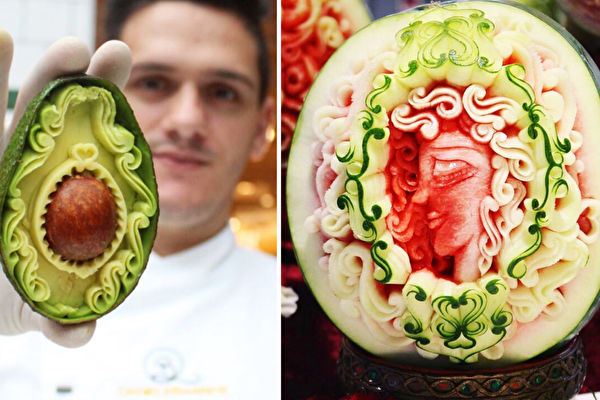組圖：世界冠軍雕刻師將蔬果變成精美藝術品