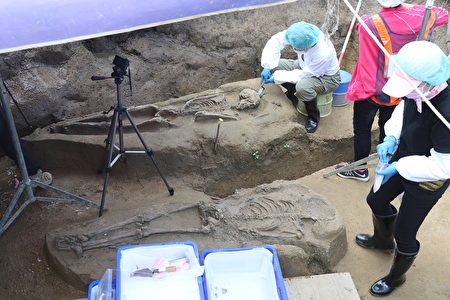  嘉义市首次出土的史前人类骨骸，初步判断可能是完整的史前聚落。