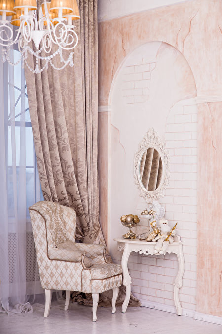 Classical,Interior,Design,Of,Living,Room,,Armchair,,Christmas,Santa,Sitting