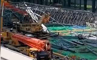 成都地铁工地工棚垮塌 致4死14伤