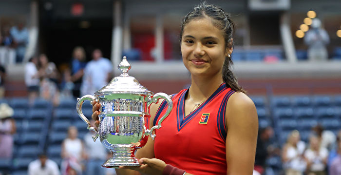 美网新球后拉杜卡努中文很溜 爱看台湾节目