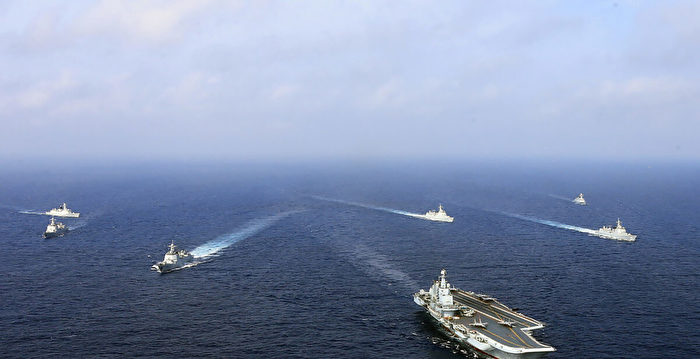 中共辽宁号舰群穿过宫古海峡 日本警戒监视