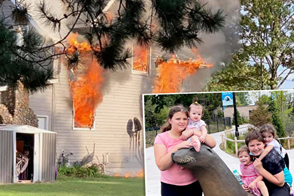 父母離家房子起火 13歲男孩救出4個妹妹