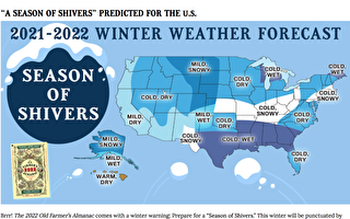 《老农民年鉴》预测：纽约将迎来多雪寒冬