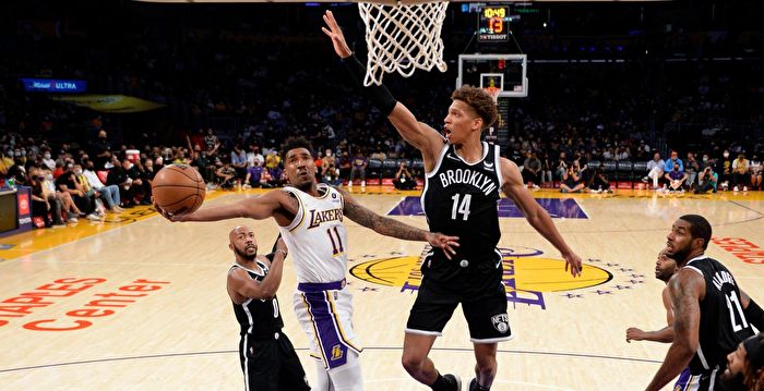 NBA季前赛开打 多名巨头缺阵 湖人不敌篮网