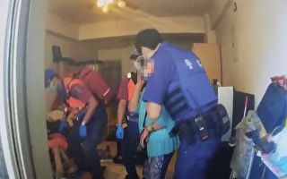独居老翁倒卧家中  中坜警与消防破门救人