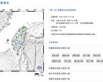 台灣宜蘭連續發生兩次地震 福建震感明顯