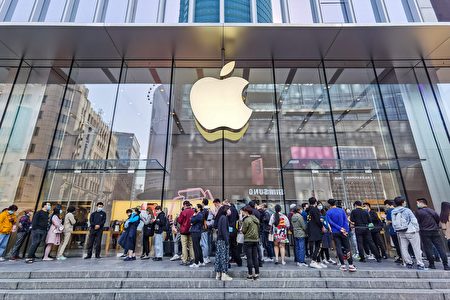 图为苹果在中国的门市。