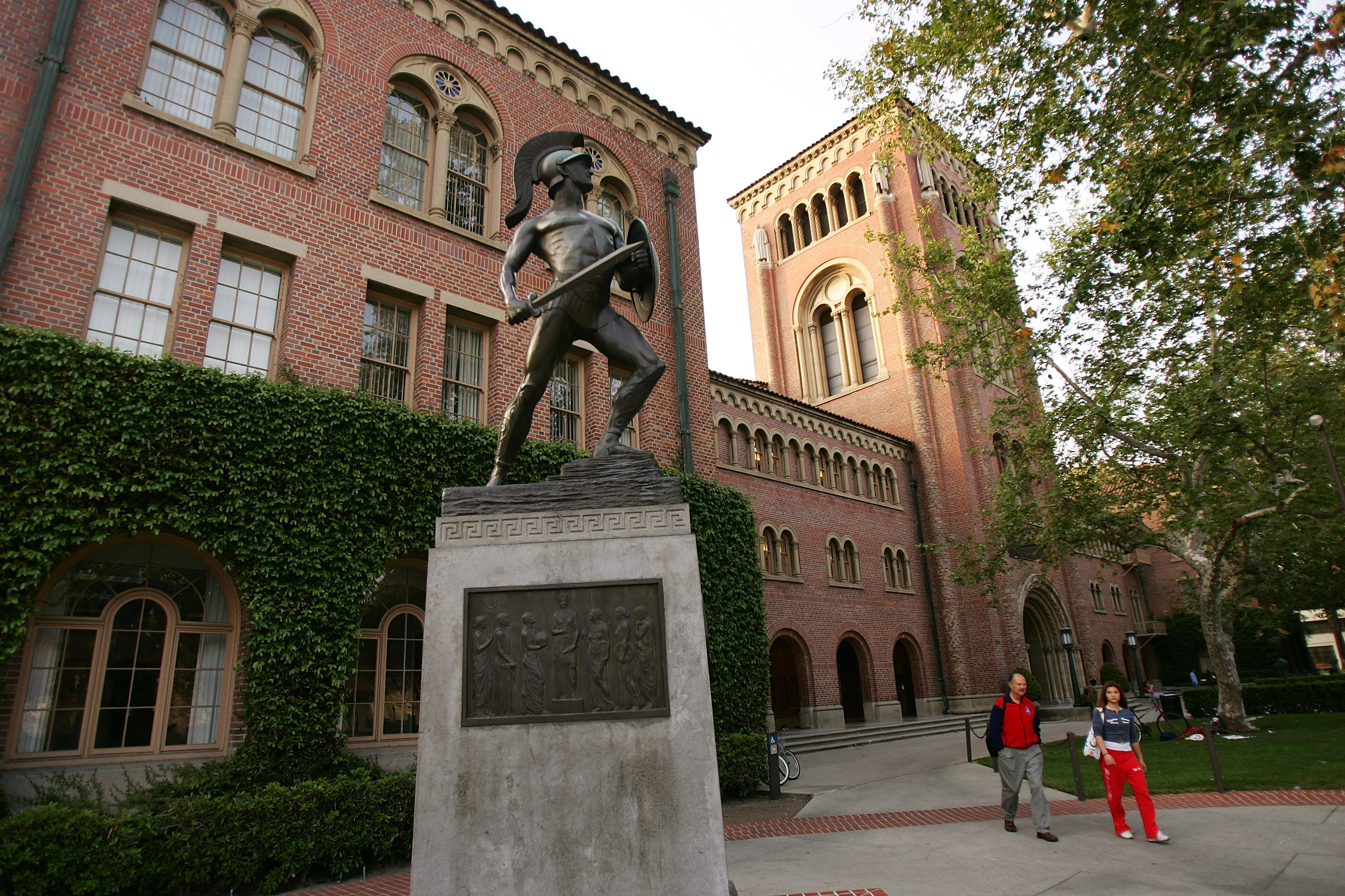 南加州大学校园。(David McNew/Getty Images)