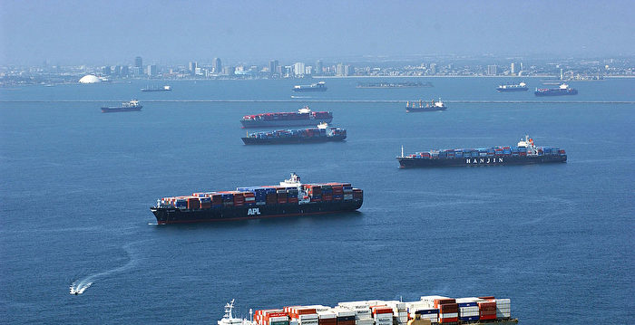 加州港口拥堵未缓解 集装箱船排队数创纪录