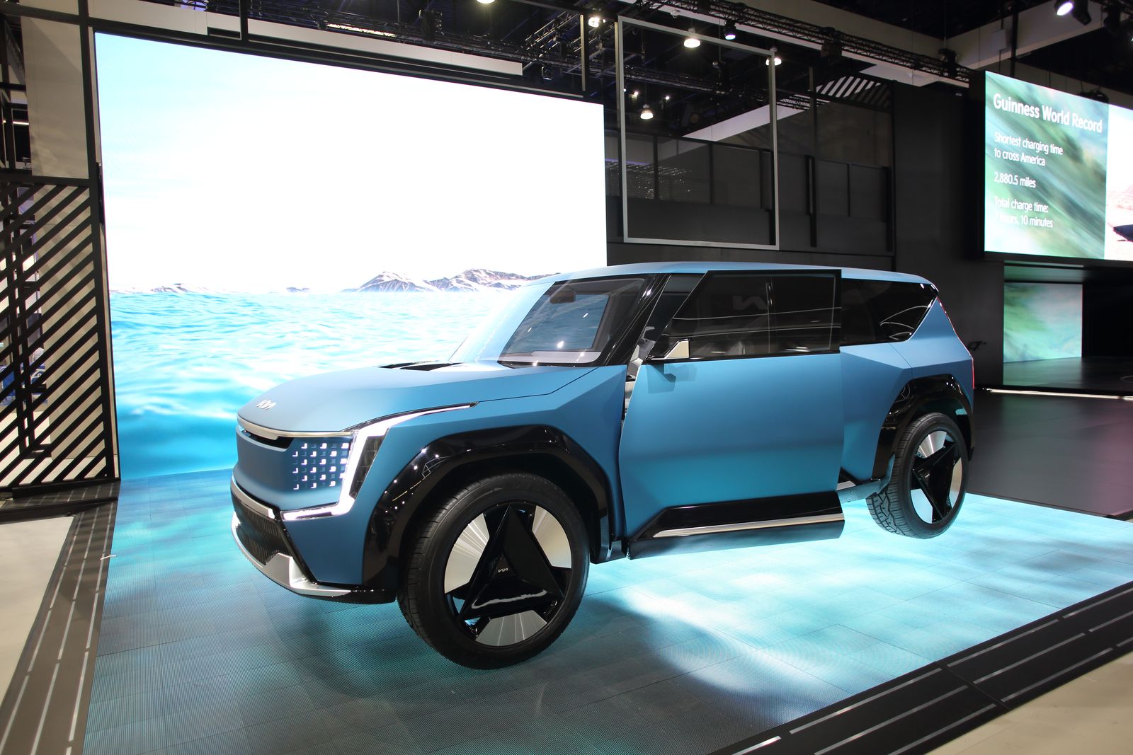 Kia EV9概念車。（李奧／大紀元）