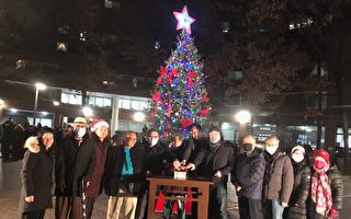 孔子大廈聖誕樹亮燈儀式 贈居民500份禮品袋