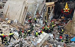 组图：意大利发生燃气爆炸 3死6失踪