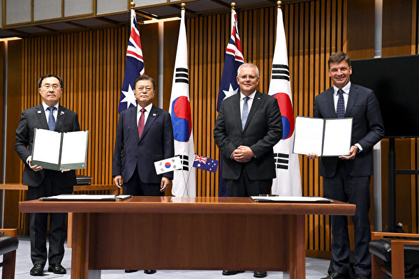 12年来韩国首脑首访澳洲 加强供应链合作