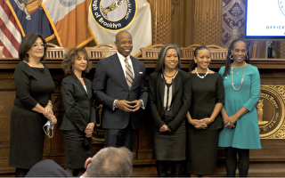 纽约候任市长任命5名女性副市长 2名亚裔