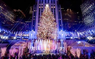 组图：圣诞季 璀灿装饰点亮纽约街头