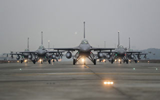 空军秀肌肉 F-16V战机嘉义基地群集大象漫步