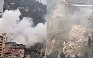 重慶一食堂爆炸坍塌 至少16人死10傷
