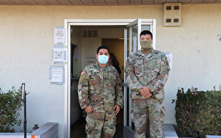 加州國民警衛隊聖地亞哥支援病毒檢測