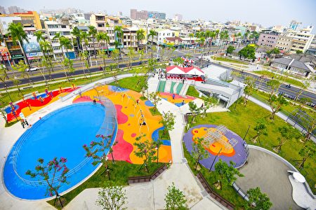 屏東市幸福共融公園暨地下停車場21日正式啟用。