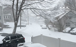 麻州近4年來首次暴雪 多地積雪超2英尺