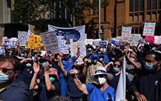 新州逾五千护士议会大厦外集会 罢工24小时