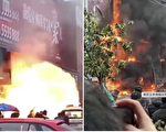 广西一烧鹅店爆燃 巨大火球烧伤围观者
