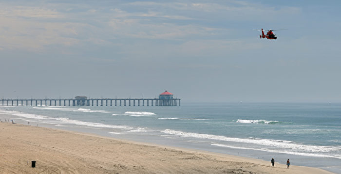 杭廷顿滩直升机值勤中落海 1警殉职1受伤