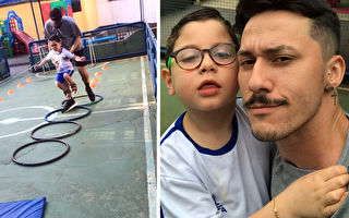 温馨视频 巴西老师助重度残疾男孩参加体育课
