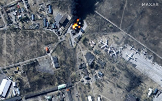 卫星图像：俄军挺进基辅 小镇居民区陷战火
