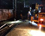 美福倉儲大火   桃市府與台電架設臨時電線供電
