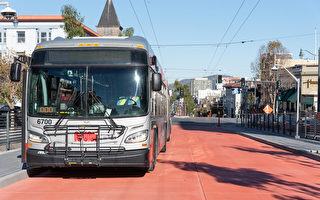 舊金山Van Ness巴士專用車道 正式啟用