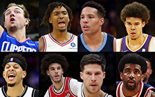 NBA2021-2022賽季三分球命中率排前八球員