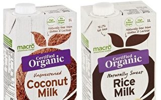 Woolworths超市召回椰奶和米漿產品