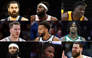 组图：NBA本赛季抢前场篮板排名前九球员