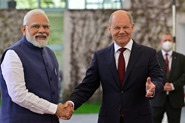 組圖：印度總理莫迪訪問德國 談及俄烏局勢