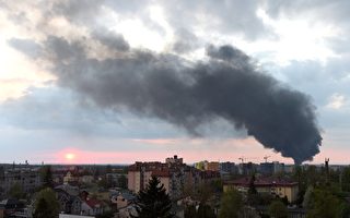 组图：乌克兰利沃夫遭俄军空袭 变电站受损