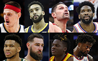 组图：NBA本赛季抢后场篮板排名前八球员