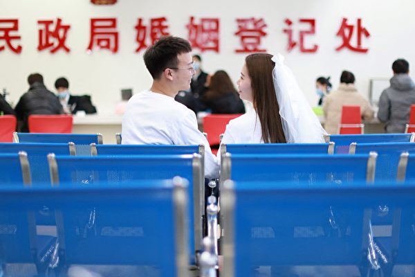中国第二季结婚登记比第一季减少36.6万对