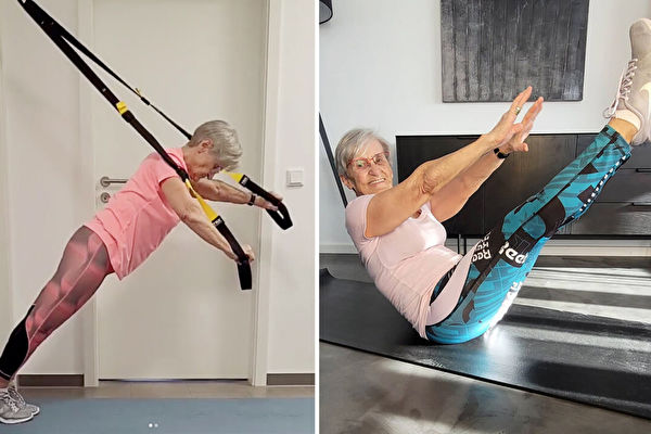 挑战年龄成见 德国82岁奶奶晚年爱上健身