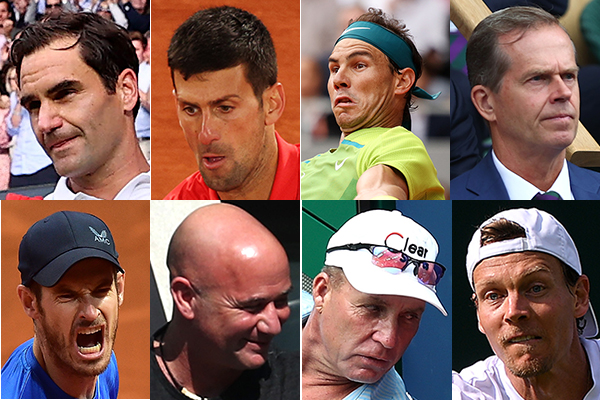 组图：澳网公开赛胜场数排名前八男球员