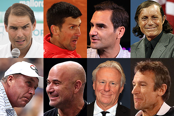 組圖：法網公開賽勝場數排名前八位男球員