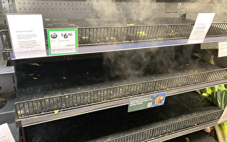 澳超市蔬果嚴重短缺 預計9月供應恢復正常