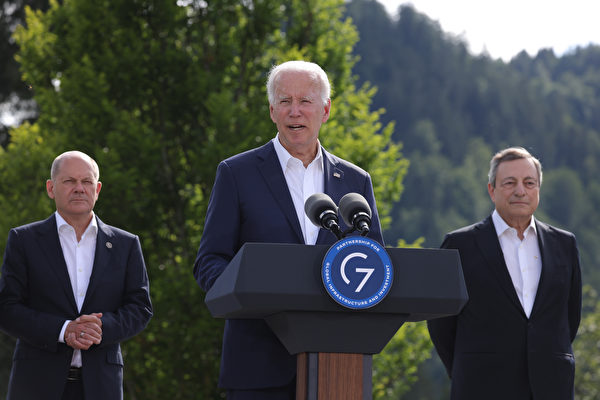 拜登敦促G7团结一致 加强制裁俄罗斯