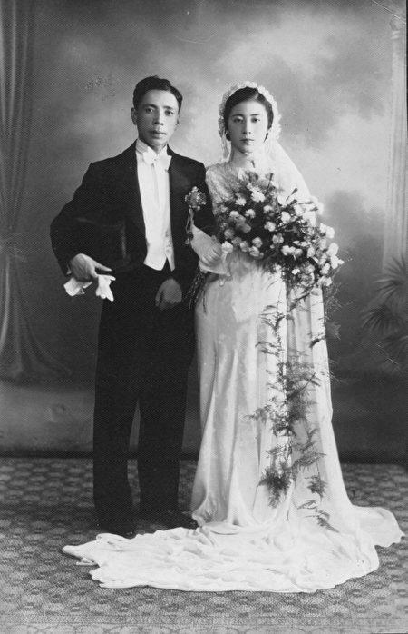 圖二：這張「燕子」與「燕夫」的結婚照，是一張「失而復得」的照片，請見下文。