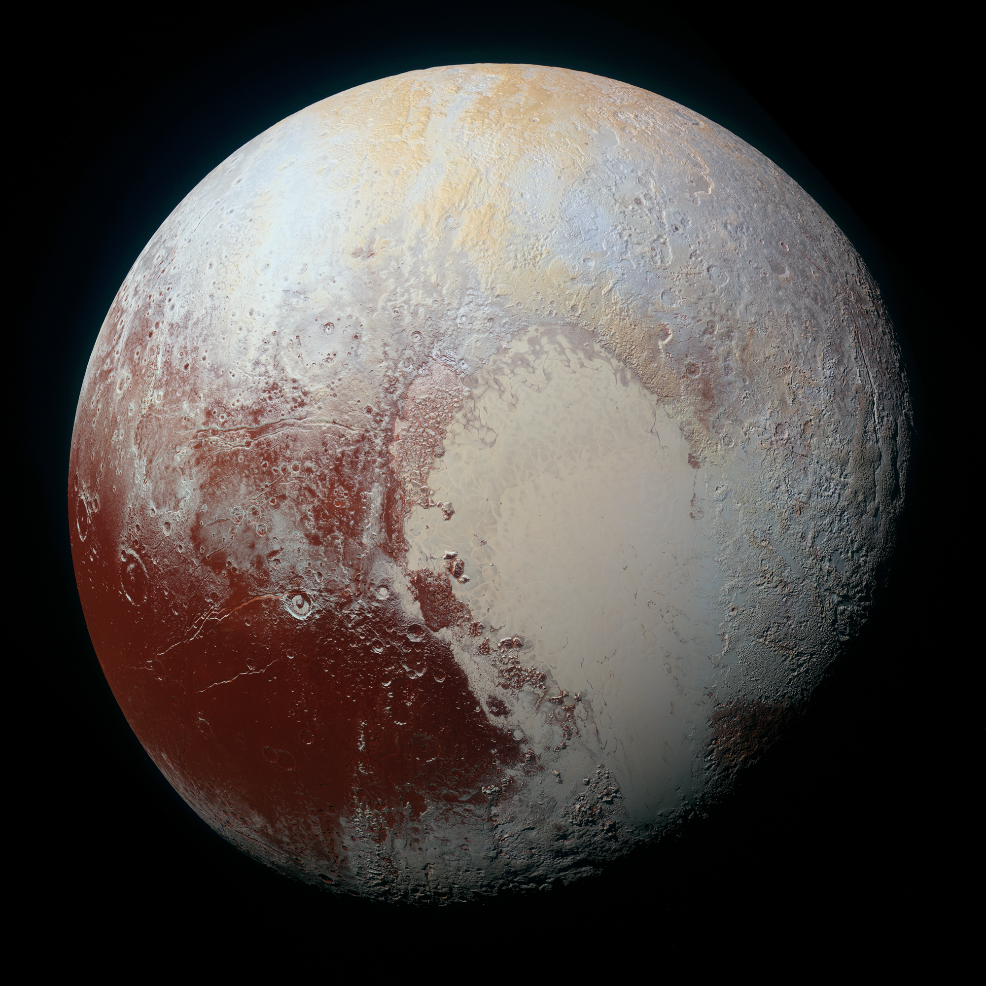 2015年由新视野号探测器拍摄到的冥王星。(NASA/JHUAPL/SwRI)