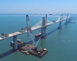 台金门大桥合龙 拼10月中通车