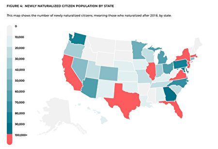 报告 美移民入籍人数激增可影响中期选举 纽约 大纪元