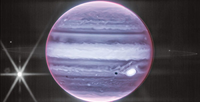 韦伯望远镜拍到新照片 可看见木星环和卫星